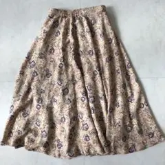 花柄 ロングスカート