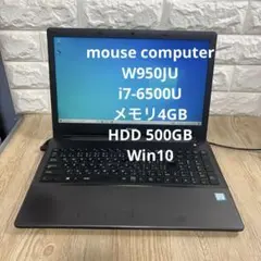 mouse W950JU i7-6500U メモリ8GB #5906 mouse W950JU i7-6500U メモリ8GB #5906