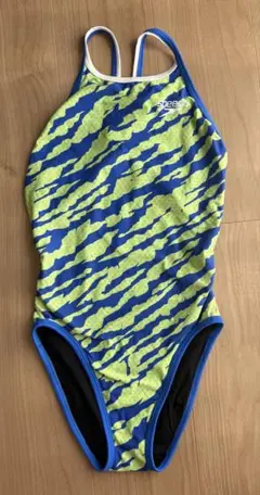 speedo スポーツ用水着 青・黄 迷彩柄 タフスーツ