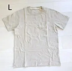 無印良品 MUJI オーガニックコットン太番手 クルーネック 半袖 Tシャツ L