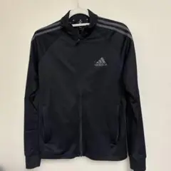 adidas ブラック ジャージ ジャケット M