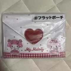 My Melody フラットポーチ ハートデザイン
