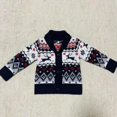 アーガイル柄カーディガン 95cm