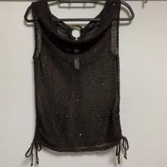 スパンコール　タンクトップ　サマーニット