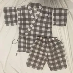 【再値下げ・ほぼ未使用】テータテート　甚平　120