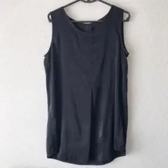 コムサ　ノースリーブブラウス 黒　9号