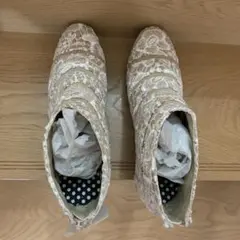 ポポラーレ　ベージュブーツ新品（LL EEE）
