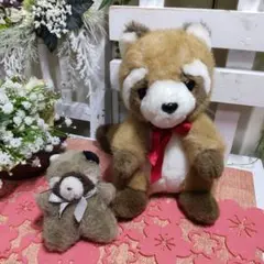 ⚠️訳あり⚠️ファースト社　アライグマ　ぬいぐるみ ファースト社 オリジナルペット ポン太 ぬいぐるみ アライグマ