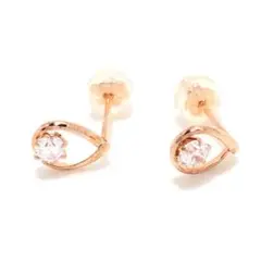 4℃(ヨンドシー) ピアス - クリア