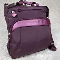 【良品】人気 カナナプロジェクト ショルダーバッグ 肩掛け ボルドー 紫