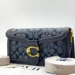 新品・付属品完備✨コーチ タビー 2way ショルダーバッグ シグネチャー 青