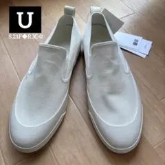 新品未使用　タグ付　UNIQLO U クリストフルメール 白スリッポン