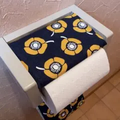 3160【2点100円、3点200円引き】花柄トイレットペーパーカバー