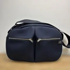 PORTER ネイビー ジッパー バッグ