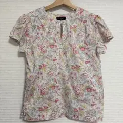 t.yamai paris　リバティ柄ブラウス