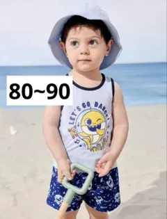 【限定１個‼️】ベイビーシャーク タンクトップ ショートパンツ 80 90 夏服