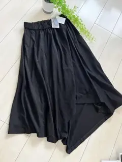 【新品タグ付】✨JEANASIS フェイクスエード アシメスカート 黒 Fサイズ