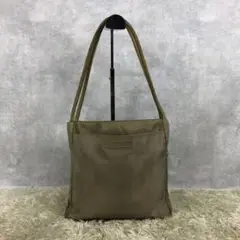 プラダ PRADA ショルダーバッグ カーキ ナイロン レザー 三角ロゴ