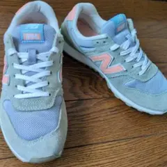 New Balance 996 スニーカー グレー/ピンク