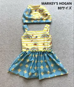 マーキーズ　水着・スイムキャップ　セット　サイズ80