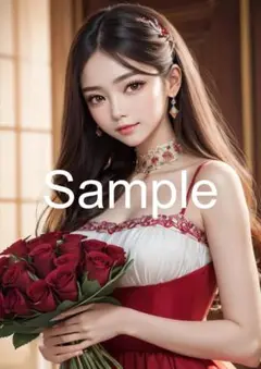 A4サイズアートポスター 1点もの 美女ポスター最高品質 B-G--93