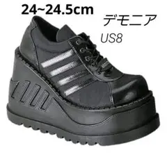 デモニア Demonia ブラック 厚底スニーカー