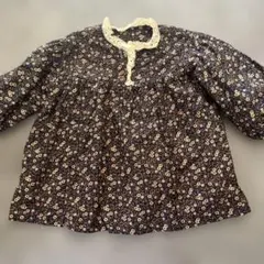 新品未使用！BAKER 花柄ネイビーコットントップス