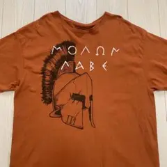 アメリカ古着 仮面 民族 ビッグロゴ アースカラー オーバーサイズ Tシャツ