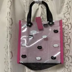 新品未使用　noa family 猫デザイン 手提げ袋 中型