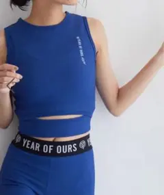 NERGY【YEAR OF OURS】サーマルクロップドトップ　タンクトップ S