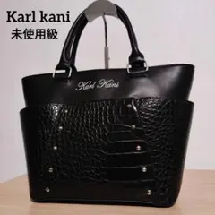 Karl Kani カールカナイ クロコ調 ハンドバッグ トートバッグ スタッズ
