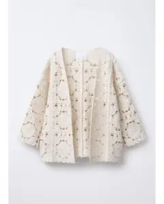 【新品未使用】ZARA kids girl 花柄マクラメキモノ　140cm