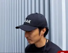 タグ付き未使用スノーピークGraphic Cap One BLACK黒キャップ