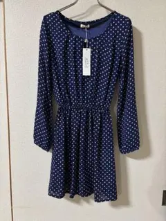新品　未使用　ワンピース　ドット