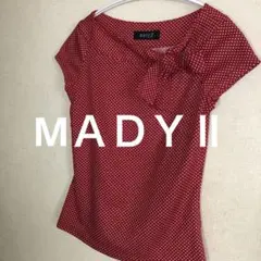 MＡＤＹⅡ レッド　ドット柄　クラシカル　可愛いい　棒タイ