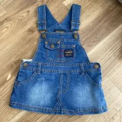 Wrangler デニムサロペットスカート80