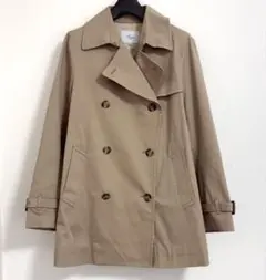 Harriss✴︎ハリス ショート トレンチ スプリング コート ベージュ