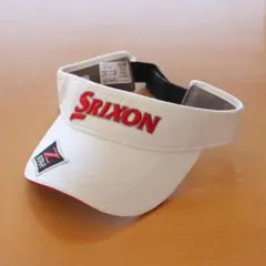 スリクソン　サンバイザー（ホワイト／レッド）【新品・未使用】フリーサイズ
