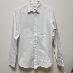 ホワイト コットン 長袖シャツ