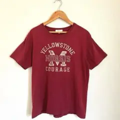 yellow stone バーガンディ Tシャツ M