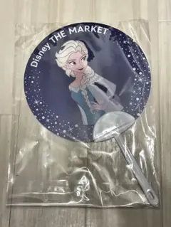 日本橋三越本店ディズニーマーケット　ノベルティ　うちわ　エルサ