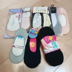 フットカバー 14足セット 黒　ベージュ　ピンク　グレー