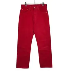 90s Levi's 501リーバイス　ストレートジーンズ　USA製　レッド