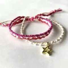 ☆ミサンガ☆ 2本セット 星