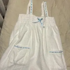 ホワイトキャミソールパジャマ140センチ
