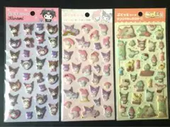 クロミちゃん　ぷくっとシール3個セット　マイメロ　サンリオキャラクターズ