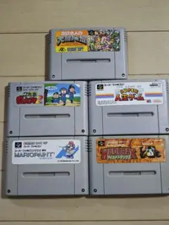0０ジャンク品扱い スーパーファミコンソフト5点セット