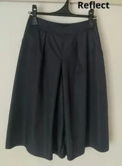 Reflect　ガウチョパンツ　ワイドパンツ　日本製　ネイビー　M