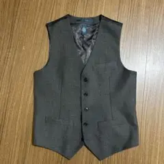 PERRY ELLIS グレー ストライプ ベスト XS
