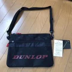 ダンロップ DUNLOP サコッシュ 黒 斜めかけバック ポーチ